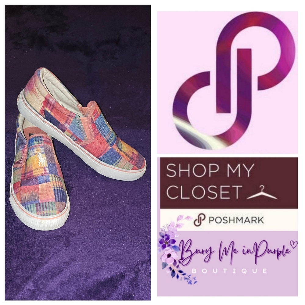 VINTAGE SLIP ON POLO TENNIS SHOES